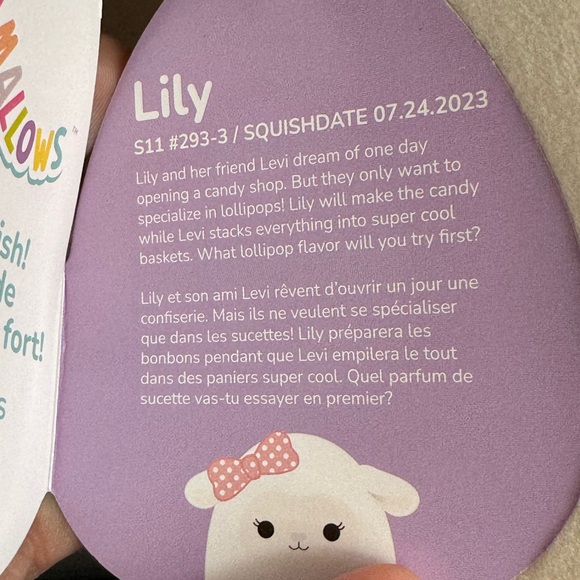 Lily the Lamb Squishmallows 12” NWT FTM - Picture 3 of 7